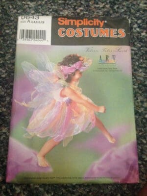 Simplicity 0643 Sewing Pattern, Child's Fairy Costume, Size A (3,4,5,6,7,8)