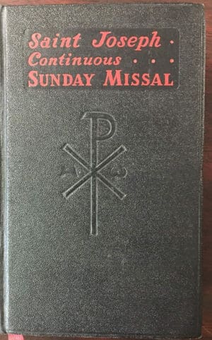 Saint Joseph Continuous Sunday Missal a Simplified & Continuous Arrangement of the Mass