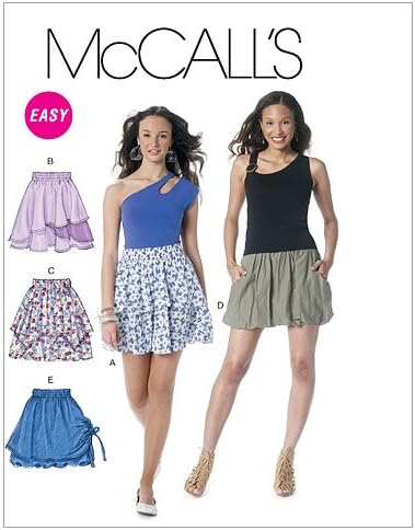 McCall's Patterns M6327 Misses' Skirts, Size E5 (14-16-18-20-22)