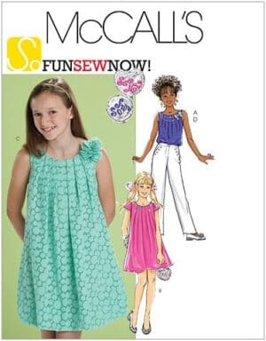 McCall's Patterns M6023 Girls'/Girls' Plus Top, Dresses and Pants, Size PLS (10 1/2-12 1/2-14 1/2-16 1/2)