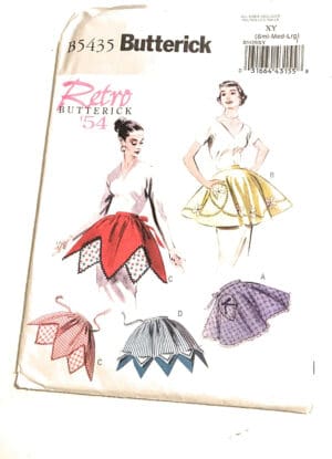 Butterick Pattern B5435 Retro Aprons Size XY Sml, Med, Lg
