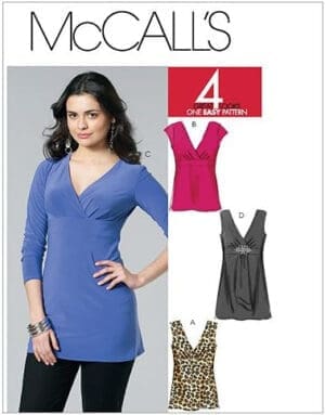 McCall's Patterns M6120 Misses' Tops and Tunics, Size EE (14-16-18-20)