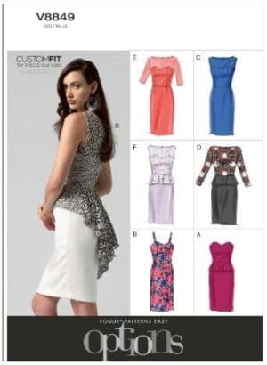 Vogue Patterns V8849 Misses'/Misses' Petite Dress Sewing Template, Size A5 (6-8-10-12-14) by McCall Pattern Company