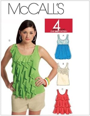 McCall's Patterns M5853 Misses' Tops, Size DD (12-14-16-18)