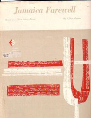 Jamaica Farewell Sheet Music 1961