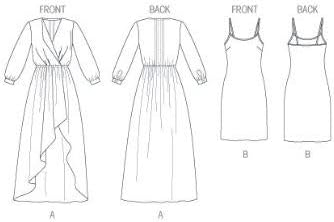 McCall Pattern Company M6790 Misses' Dress and Slip Sewing Template, Size F5 (16-18-20-22-24) - Image 4