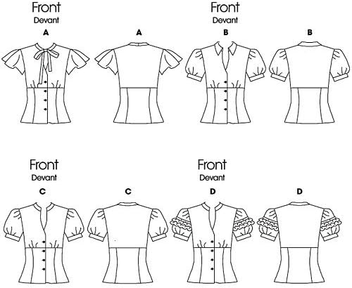BUTTERICK PATTERNS B4985 Misses' Top, Size AA (6-8-10-12) - Image 3