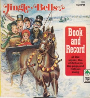 Jingle Bells 1977 Peter Pan Book and 45 Record Follow Along Story