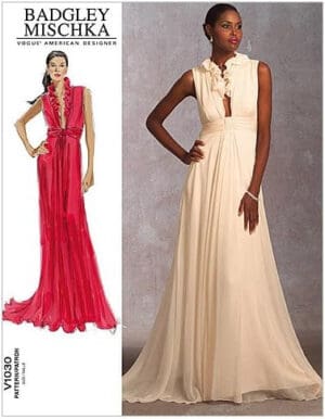 VOGUE PATTERNS V1030 Misses' Dress, Size AA (6-8-10-12)