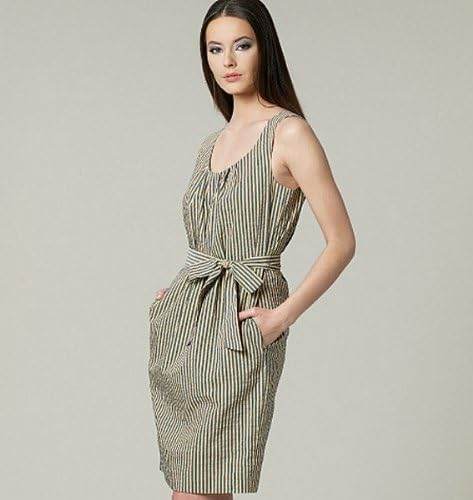 Vogue Patterns V1236 Misses' Dress and Belt, Size F5 (16-18-20-22-24) - Image 6