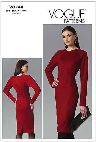 VOGUE PATTERNS V8744 Misses' Dress, Size DD (12-14-16-18)