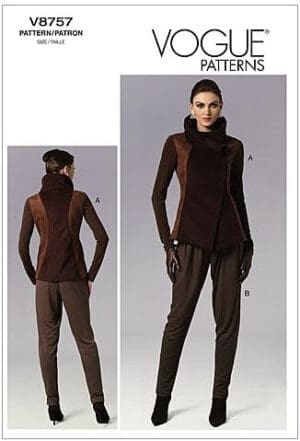 Vogue Patterns V8757 Misses' Jacket and Pants, Size AAX (4-6-8-10)