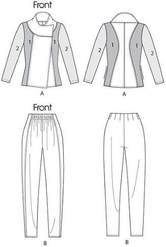 Vogue Patterns V8757 Misses' Jacket and Pants, Size AAX (4-6-8-10) - Image 3