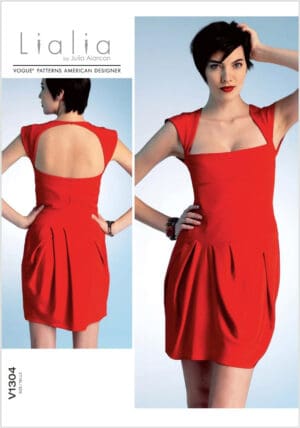 VOGUE PATTERNS V1304 Misses Dress, Size AX5 (4-6-8-10-12)