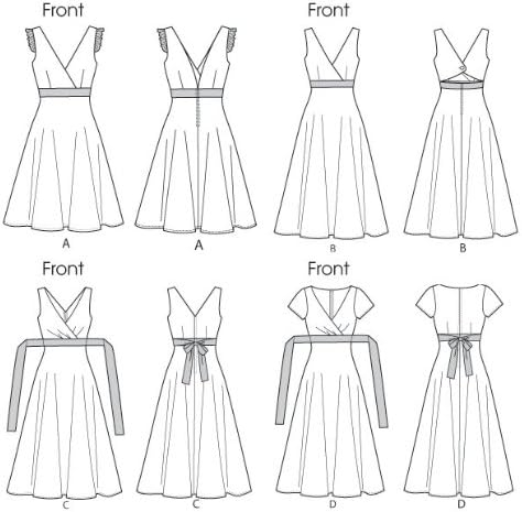 McCall's Patterns M6557 Misses'/Miss Petite Dresses, Size E5 (14-16-18-20-22) - Image 3