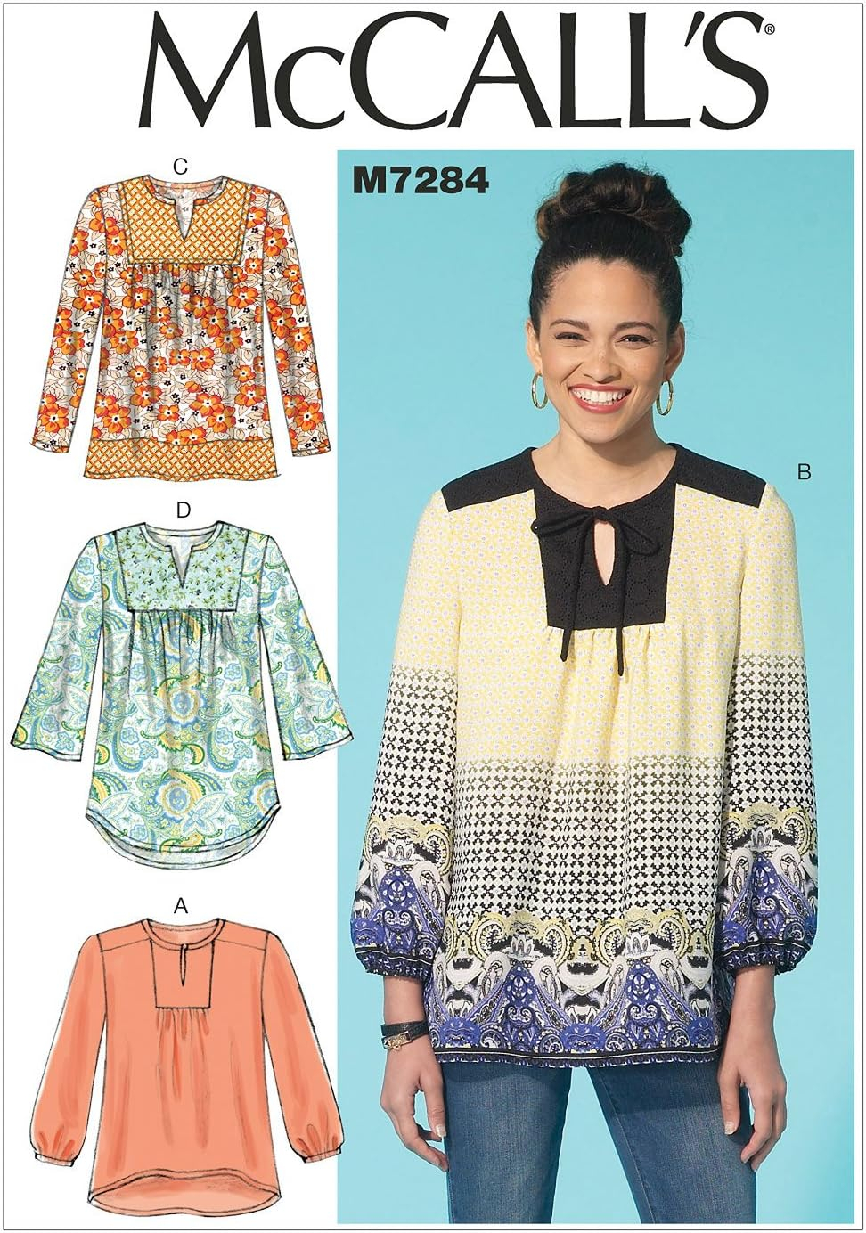 McCall's Patterns M7284 Misses' Tops, ZZ (Large-X-Large-XX-Large)
