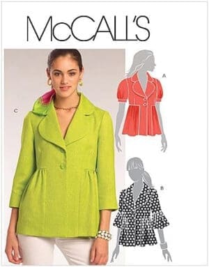 McCall's Sewing Pattern M5594 Misses' Lined Jackets, A5 (6 8 10 12 14)