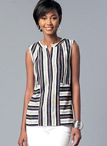 McCall's Patterns Misses Split-Neck/Seam-Detail Tops - Image 3