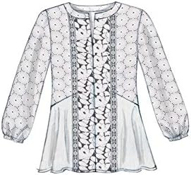 McCall's Patterns Misses Split-Neck/Seam-Detail Tops - Image 4