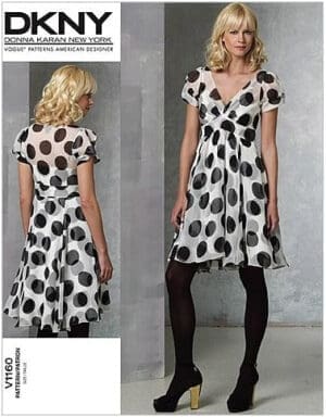 VOGUE PATTERNS V1160 Misses' Dress and Slip, Size EE (14-16-18-20)