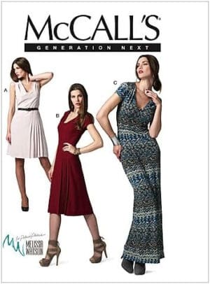 McCall Patterns M6433 Misses' Dresses in 3 Lengths, Size AX5 (4-6-8-10-12)