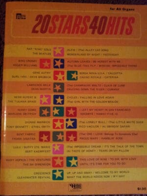 20 Stars 40 Hits for All Organs, Series  68 (Series number 68)