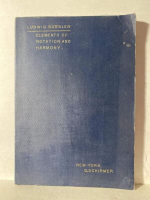 Elements of Notation and Harmony