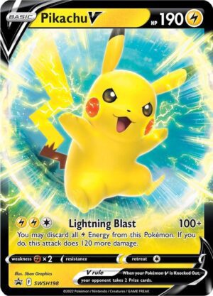 Pikachu V - SWSH198 - SWSH: Sword & Shield Promo Cards (SWSD)