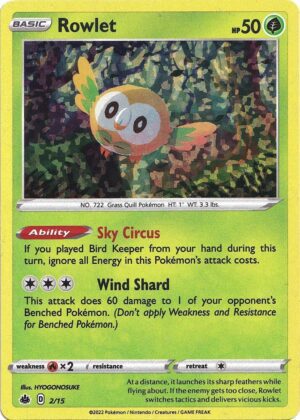 Rowlet - 2/15 - McDonald's Promos 2022 (M22)