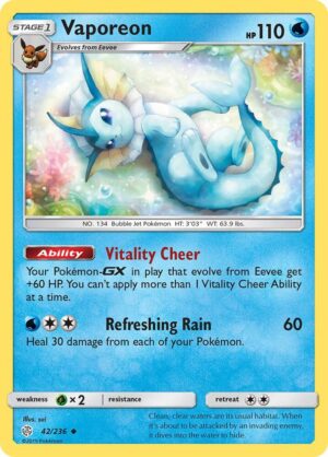 Vaporeon - SM - Cosmic Eclipse (SM12)